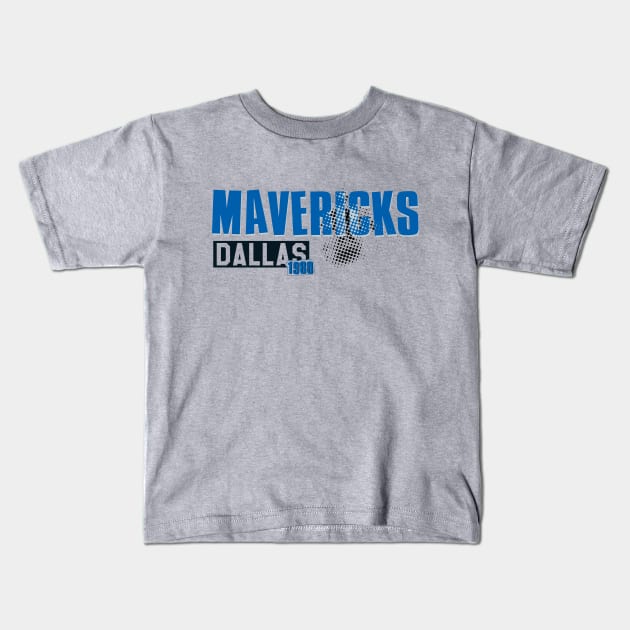 Dallas Mavericks Kids T-Shirt by Aloenalone